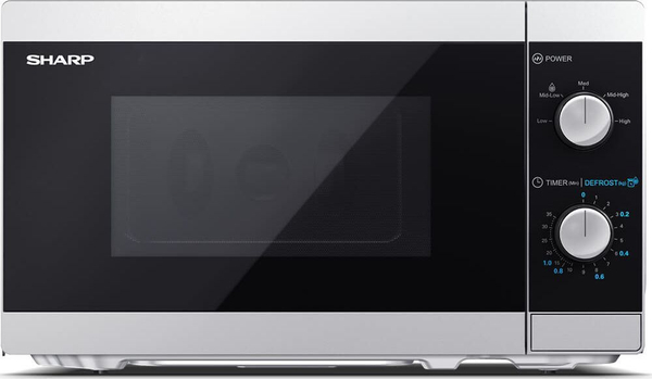 Fotoja e Mikrovalë Sharp, 20L, 800 W, e argjendtë