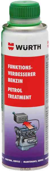 Fotoja e Aditiv përmirësues performance për benzinë Würth, 300ml