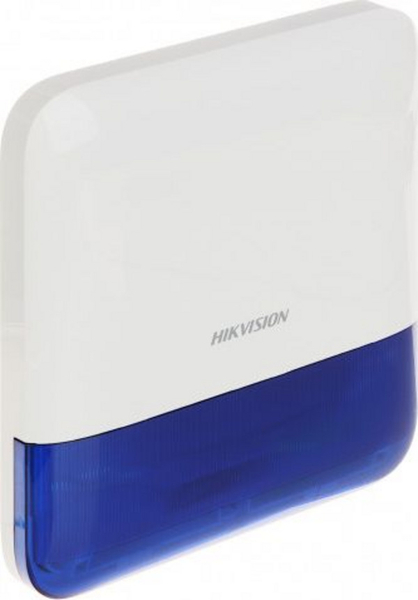 Fotoja e Sirenë sigurie Hikvision AX PRO, DS-PS1-E-WE, e bardhë / kaltër
