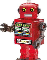 Fotoja e Puzzle 3D Bard Crystal Robot (224454), 39 elemente, e kuqe