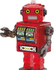 Fotoja e Puzzle 3D Bard Crystal Robot (224454), 39 elemente, e kuqe, Picture 1
