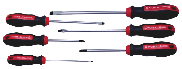 Fotoja e Set kaçavidash Würth MINUS/PHILLIPS, REDSTRIPE, 6 copë