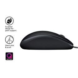 Fotoja e Maus Logitech B110, USB Type-A, i zi