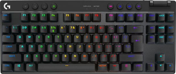 Fotoja e Tastierë Logitech PRO X TKL Lightspeed GX Brown (920-012136), e zezë