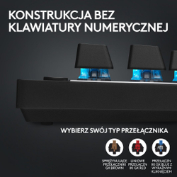 Fotoja e Tastierë Logitech PRO X TKL Lightspeed GX Brown (920-012136), e zezë