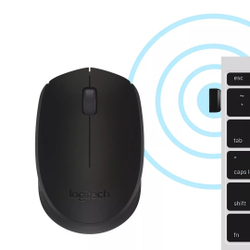 Fotoja e Maus Logitech B170, RF Wireless, i zi