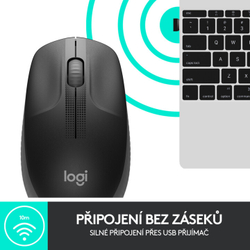 Fotoja e Maus Logitech M190, i zi