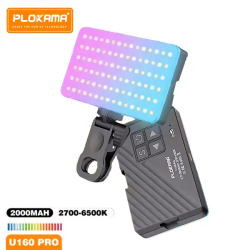 Fotoja e Dritë LED për celular Plokama U160 Pro, RGB, 120x70mm