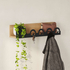 Fotoja e Varëse për rroba Decortie Liora 14x63x14cm, kafe e hapur/zezë, Picture 3