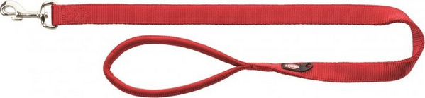 Fotoja e Rrip për qen Trixie Premium Lanyard, XS – S, 1.80m/15mm, i kuq
