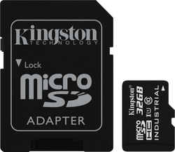 Fotoja e Kartë memorie Kingston Industrial MicroSDHC, 32GB