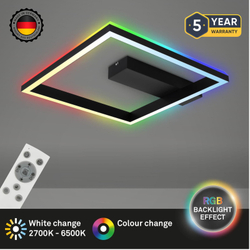Fotoja e Ndriçues Briloner RGB CCT LED, 57 cm, 20W, 1800 lm, i zi