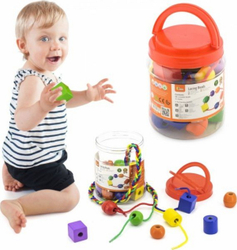 Fotoja e Rruza shumëngjyrëse prej druri Viga Toys, 30 copë