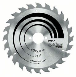 Fotoja e Sharrë rrethore Bosch OPTILINE WOOD, 210x30x2.8mm, 48 dhëmbë