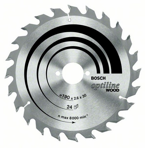 Fotoja e Sharrë rrethore Bosch OPTILINE WOOD, 210x30x2.8mm, 48 dhëmbë