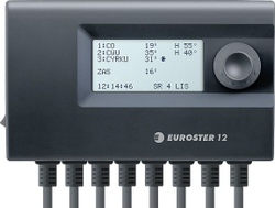 Fotoja e Kontrollues elektronik për sistemin e ngrohjes Euroster, i zi