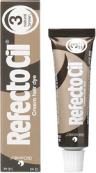 Fotoja e Ngjyrë henna për qerpikë dhe vetulla RefectoCil, 3 Natural Brown, 15 ml