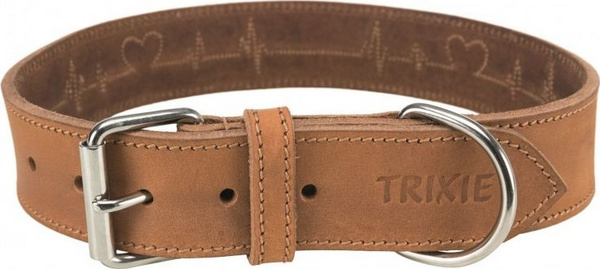 Fotoja e Qafore për qen Trixie Rustic Heartbeat, L, 47–55 cm / 40 mm, e kaftë