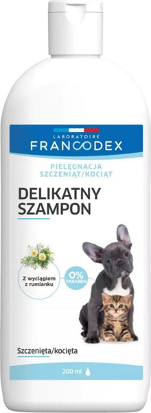 Fotoja e Shampo e butë për kotele dhe këlyshë Francodex, 200 ml