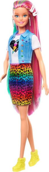 Fotoja e Kukull Barbie me flokë të shumëngjyrëshe