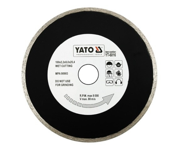 Fotoja e Disk diamanti i ngurtë Yato YT-6017 për 79262, 200x2.2x25.4mm