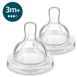 Fotoja e Biberona Airflex Teat T3, 3m+, 2 copë