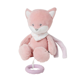 Fotoja e Lodër me muzikë Nattou Fox Alice, 25cm, rozë