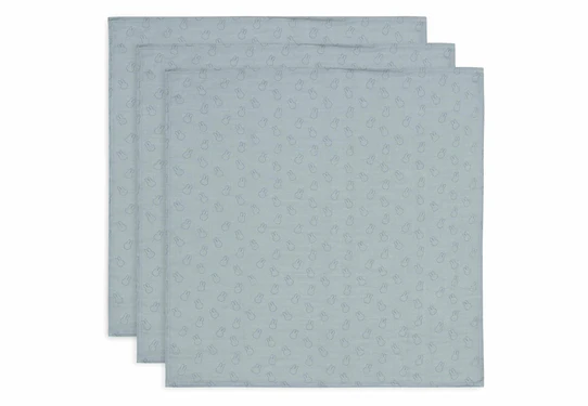 Fotoja e Set mbulesa të holla për fëmijë Jollein Miffy Silhouettes 70x70cm, 3 copë, gjelbër