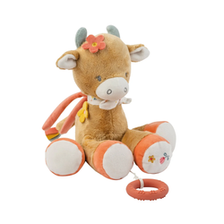 Fotoja e Lodër me muzikë Nattou Cow Mila, 30cm, bezhë