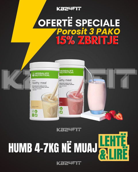 Fotoja e 3 x Pako 21 Ditore për Humbje Peshe KB24FIT Herbalife – 2 Formula 1 Healthy Meal, 550g, Mengjes & Darkë + Plan Ushqimi Falas