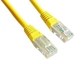 Fotoja e Kabllo Gembird PatchCord RJ45 (PP12-2M/Y), Cat. 5e, UTP, 2m, e verdhë
