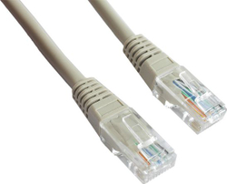 Fotoja e Kabllo rrjeti Gembird, RJ45, Cat. 5e, UTP, 0.5 m, e hirtë