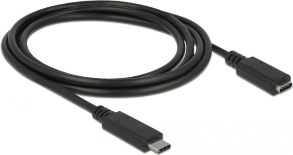 Fotoja e Kabllo Delock USB-C - USB-C, 1.5m, e zezë