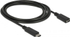 Fotoja e Kabllo Delock USB-C - USB-C, 1.5m, e zezë, Picture 1