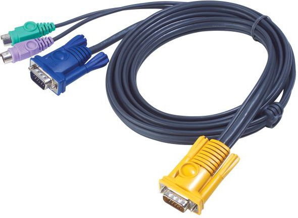 Fotoja e Kabllo Aten KVM, 3m, e zezë