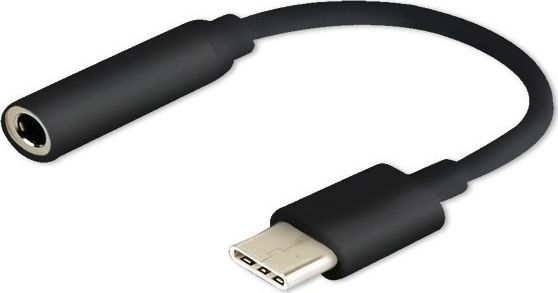 Fotoja e Adapter Savio USB - Jack 3.5 mm, i zi