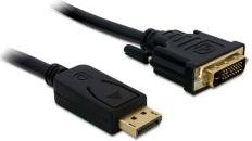 Fotoja e Kabllo Delock DisplayPort në DVI-D, 1m, e zezë