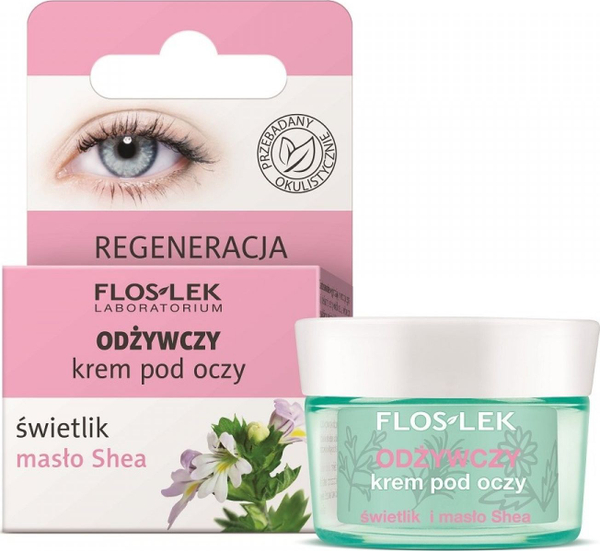 Fotoja e Krem për lëkurën rreth syve Floslek Eyebright-Shea Butter, 15 ml