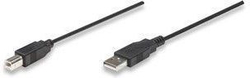 Fotoja e Kabllo Manhattan USB-A - USB-B, 1.8 m, e zezë
