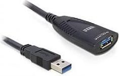 Fotoja e Kabllo USB Delock USB-A në USB-A, 5 metra, e zezë