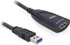 Fotoja e Kabllo USB Delock USB-A në USB-A, 5 metra, e zezë, Picture 1