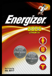 Fotoja e Bateri Energizer CR2025, 20 mm, 2.5 mm, litium, 3 V