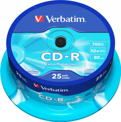 Fotoja e Set CD Verbatim, 700MB, 25 copë