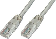 Fotoja e Kabllo rrjeti Digitus Patchcord Cat.5e, 1 m, e hirtë