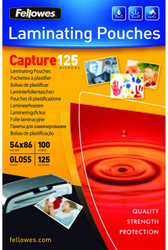 Fotoja e Qese laminimi Fellowes, 125µ, 54x86mm, 100 copë