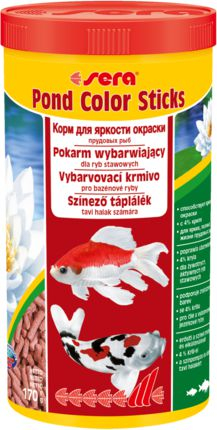 Fotoja e Ushqim për peshk Sera POND COLOR STICKS, 1000ml