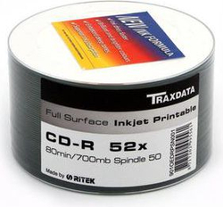 Fotoja e Traxdata CD-R 700 MB 52x 50 copë