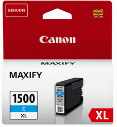 Fotoja e Ngjyrë printeri Canon PGI‑1500XL Cyan, 12 ml, e kaltër