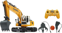 Fotoja e Ekskavator me telekomandë Jamara Liebherr R936, shkallë 1:20, 30 min, i verdhë