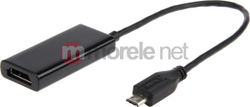 Fotoja e Përshtatës GemBird MicroUSB - HDMI (AMHL003), i zi